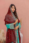 Queen Libas Party Wear QL 2218 - Chiffon Pakistani Readymade Suit -Readymade Pakistani Suits UK