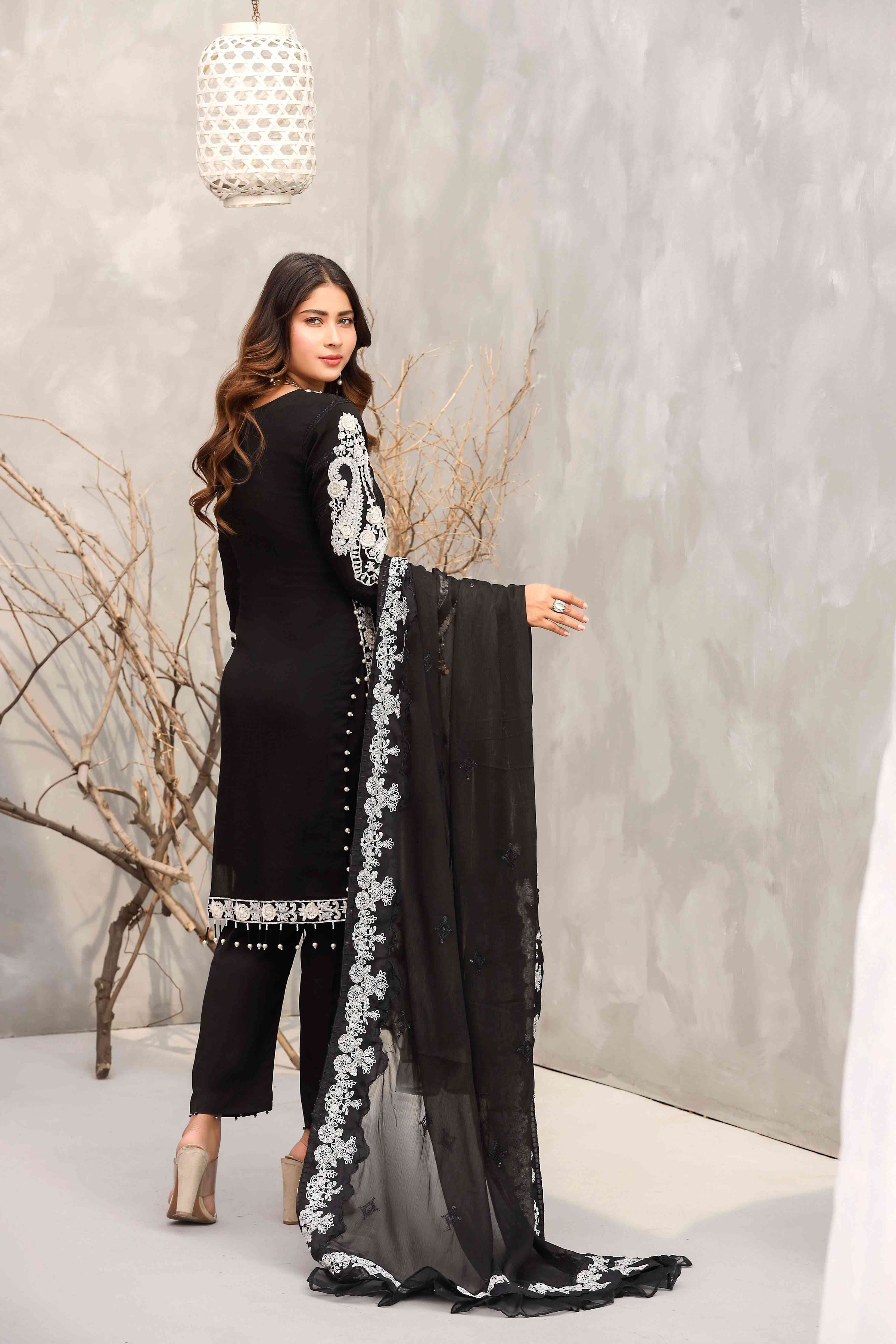 ON DEMAND Queen Libas Party Wear QL 3000- Chiffon Pakistani Readymade Suit -Pakistani Suits uk