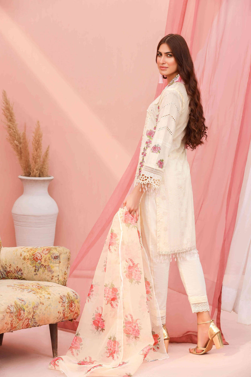 Queen Libas QL9663 -  Lawn Pakistani Readymade Suit -Pakistani Suits uk