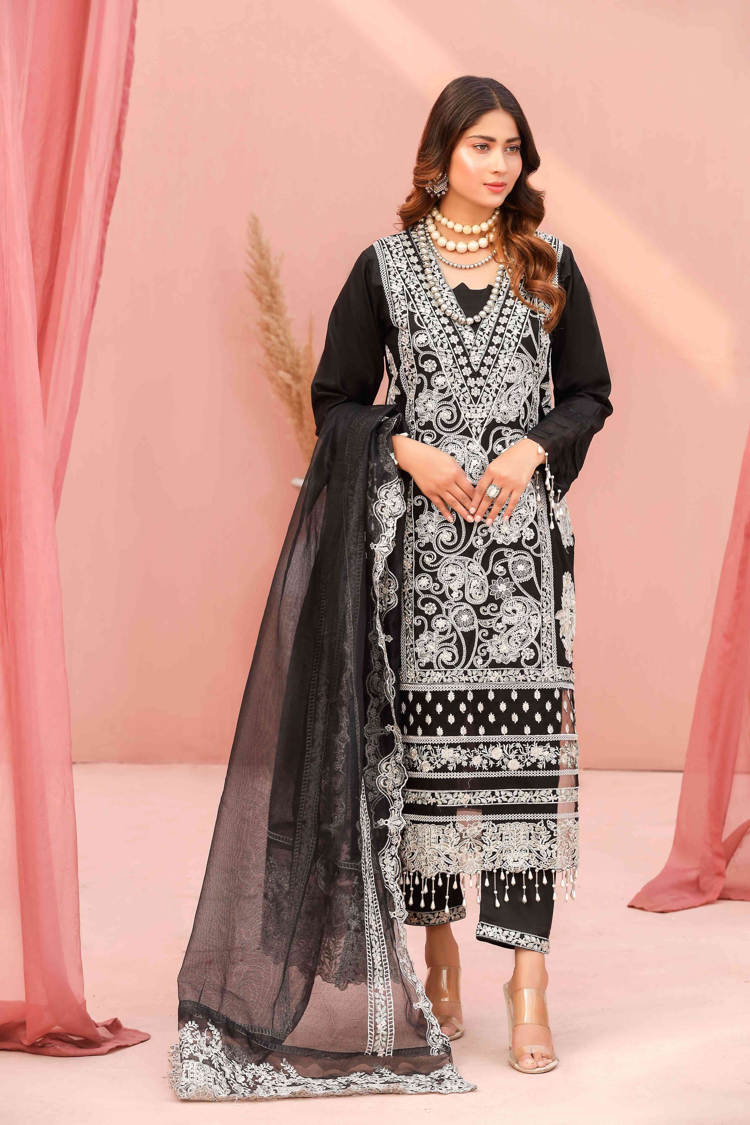 Queen Libas QL9578 -  Lawn Pakistani Readymade Suit -Pakistani Suits uk